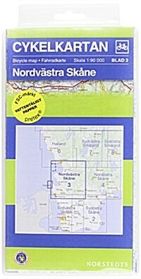 Skane North West Cycling Map : SE.CYK.03 (Sheet Map, folded)