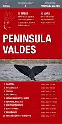 Pen죒sula Vald굎 / Valdes Peninsula (Map, FOL, Bilingual)