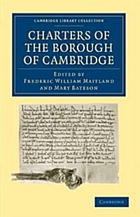 Charters of the Borough of Cambridge (Paperback)