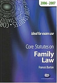 Core Statutes on Family Law (Paperback, Rev ed)