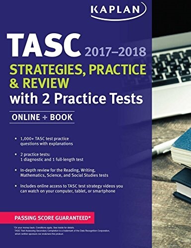 Tasc Strategies, Practice & Review 2017-2018 with 2 Practice Tests: Online + Book (Paperback)