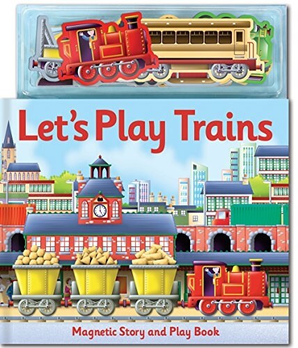 [중고] Magnetic Let‘s Play Trains (Novelty Book)