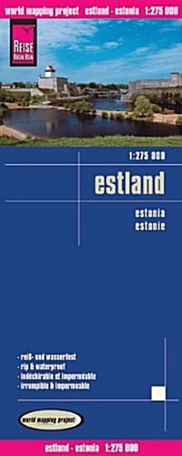 Estonia : REISE.1020 (Sheet Map, folded, 3 Rev ed)