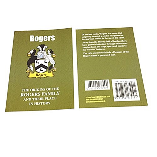 Rogers : The Origins of the Rogers Family and Their Place in History (Paperback)