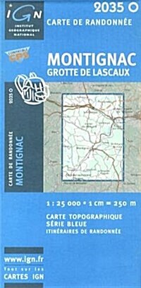 Montignac / Grotte De Lascaux GPS : Ign2035o (Sheet Map, 4 Rev ed)