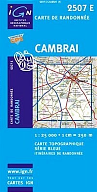 Cambrai (Ouest) / Marcoi : Ign2507E (Sheet Map, 4 Rev ed)