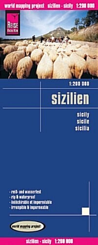 Sicily : REISE.2860 (Sheet Map, folded, 3 Rev ed)
