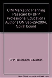 CIM Marketing Planning : Passcard (Spiral Bound, Rev ed)