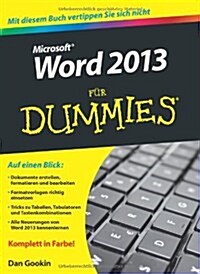 Word 2013 Fur Dummies (Paperback)