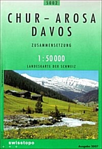 Chur Arosa Davos (Sheet Map)