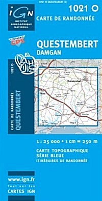 Questembert/Damgan GPS : Ign1021o (Sheet Map, 5 Rev ed)