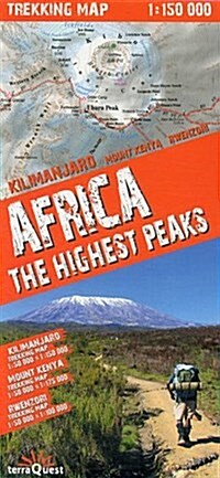 Africa, the Highest Peaks : TQU.020 (Sheet Map, folded)