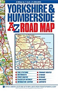 Yorkshire & Humberside Road Map (Sheet Map, folded, 14 Revised edition)