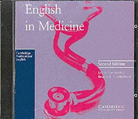 English in Medicine Audio CD : A Course in Communication Skills (CD-Audio)