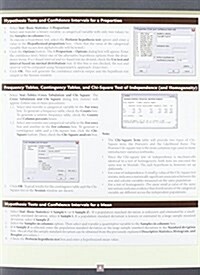 Minitab V. 15 Study Card for Business Statistics (Cards)