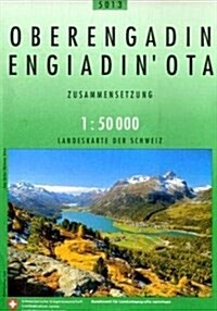 Oberengadin Engiadin Ota (Sheet Map)