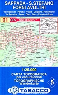 Sappada, S. Stefano, Forni Avol (Sheet Map, folded)