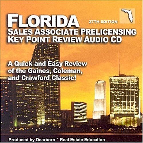 Florida Salesperson Prelicensing Key Point Review Audio CD (CD-Audio, 27)
