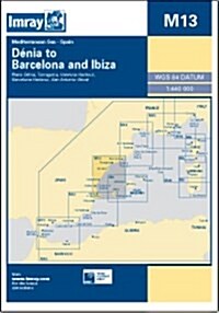 Imray Chart M13 : Denia to Barcelona and Ibiza (Sheet Map, folded)