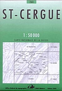 St Cergue (Sheet Map, folded)