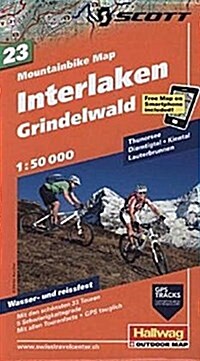 Interlaken / Grindelwald 23 Bike Map : HAL.WKM.23 (Sheet Map, folded)