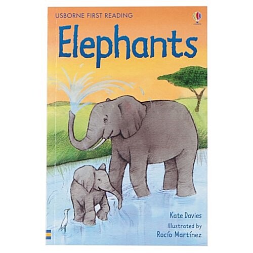 Usborne First Reading 4-15 : Elephants (Paperback)