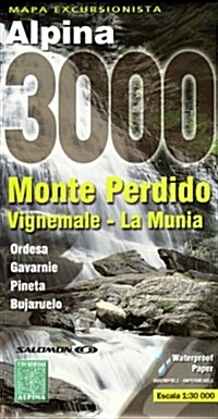 Monte Perdido - Vignemale - La Munia : ALPI.110W (Sheet Map, folded)