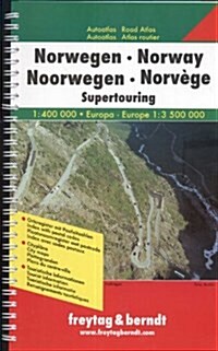 Norway Supertouring Road Atlas : FBA135 (Spiral Bound)