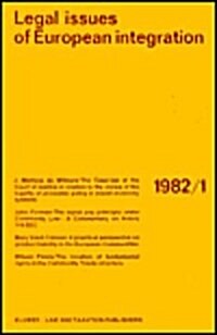 V.Empel: Legal Issueseur.Integrat.1982-1 (Paperback)