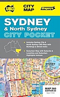 Sydney and North Sydney Pocket Map 260 (Sheet Map, 20 ed)