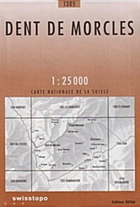 Dent De Morcles (Sheet Map, folded)