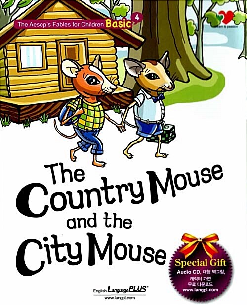 The Country Mouse and the City Mouse (책 + 음성 CD 1장 + 대형 벽그림 + 캐릭터 마스크 다운로드)