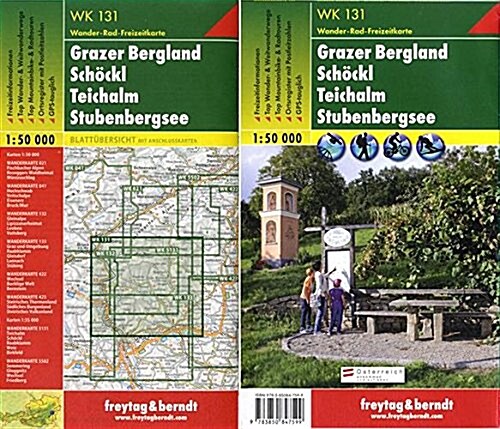 Grazer Bergland, Schockl, Teichalm, Stubenbergsee GPS : FBW.WK131 (Sheet Map)