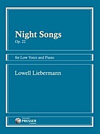 LIEBERMANN NIGHT SONGS OP22 LOW VOICE PI