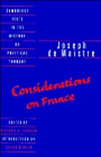 Maistre: Considerations on France (Hardcover)