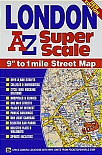 London Super Scale Map (Sheet Map, folded, 15 Revised edition)