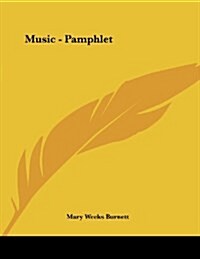 Music - Pamphlet (Paperback)