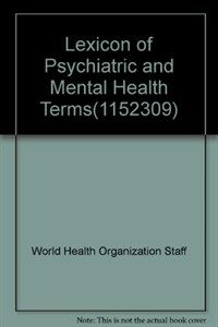 Lexicon of psychiatric and mental health terms 2nd ed