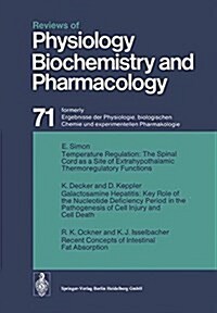 Reviews of Physiology, Biochemistry and Pharmacology 71 (Hardcover)