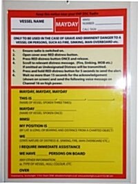 VHF DSC Mayday Procedure Card (Cards)