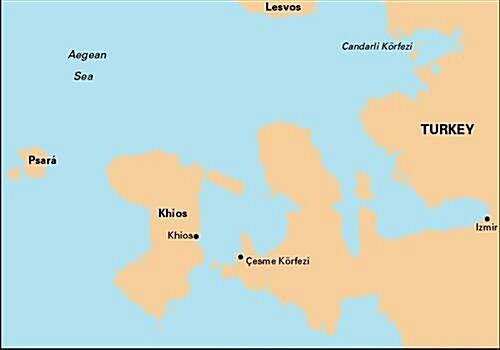 Imray Chart G28 : Nisos Khios & the Coast of Turkey (Sheet Map, folded)