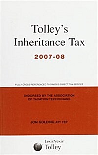 TOLLEYS INHERITANCE TAX 2007-08 (Paperback)