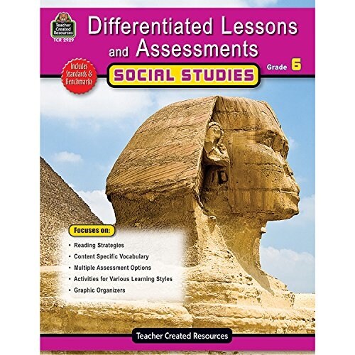 Differentiated Lessons & Assessments: Social Studies Grd 6 (Paperback)