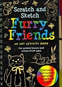 Furry Friends: An Art Activity Book for Animal Lovers and Artists of All Ages [With Wooden Stylus for Drawing] (Spiral)