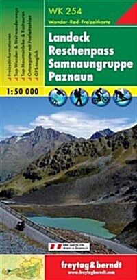 Landeck - Reschenpass - Samnaun Alps - Paznaun : FBW.WK254 (Sheet Map)