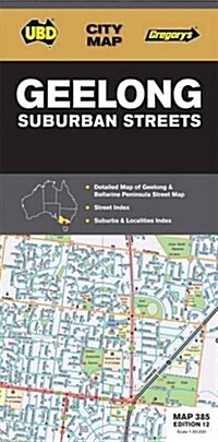 Geelong Suburban Streets 385 (Sheet Map, 12 Rev ed)