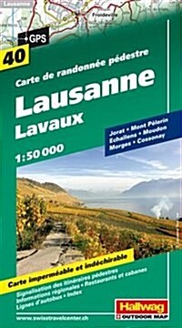 Lausanne Lavaux : HAL.WK..40 (Sheet Map, folded)