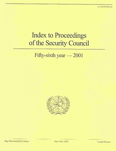 Index to Proceedings of the Security Council (Paperback)