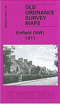 Enfield (NW) 1911 : Middlesex Sheet 07.02 (Sheet Map, folded)