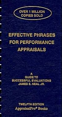 Effective Phrases for Performance Appraisals: A Guide to Successful Evaluations (Paperback, 12)